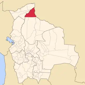 Kaart van Vaca Díez