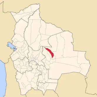 Kaart van Obispo Santistevan