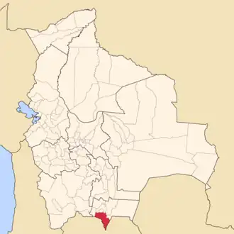 Kaart van Aniceto Arce