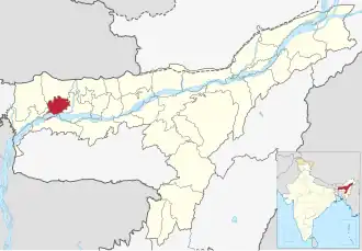 Kaart van Bongaigaon