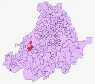 Kaart van Bonilla de la Sierra