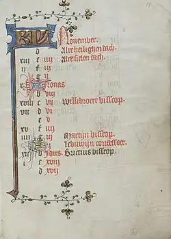 November in het getijdenboek van de Meesters van Zweder van Culemborg