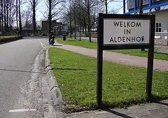 bord Welkom in Aldenhof