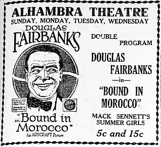 Advertentie voor Bound in Morocco