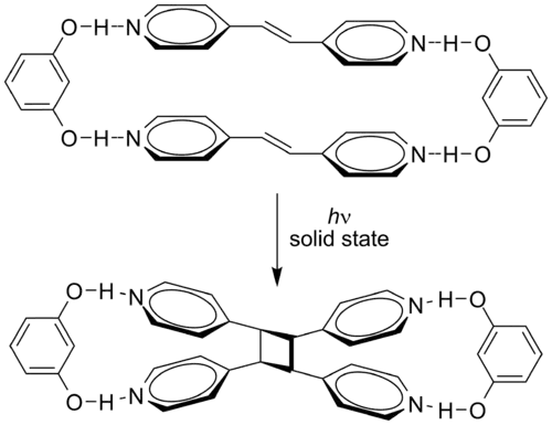 Cycloadditie van trans-1,2-bis(4-pyridyl)etheen