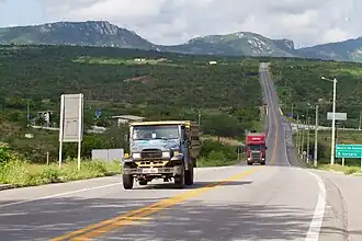 De BR-104 in Barra de Santana (PB)