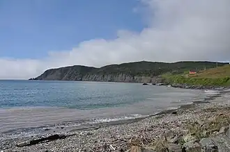 Zicht op de Branch Cove met in de achtergrond Branch Head