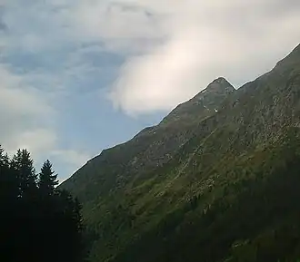 De Brandkogel vanuit Plangeroß (gem. St. Leonhard im Pitztal)