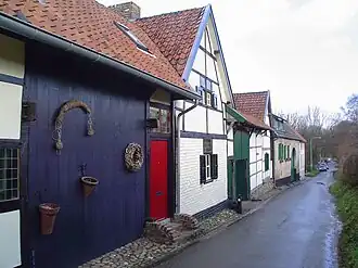 Boerderijen met vakwerk aan de Branterweg