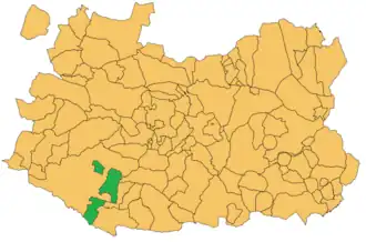 Kaart van Brazatortas