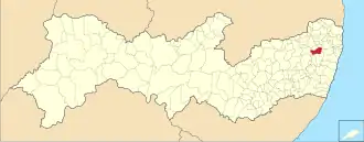 Kaart van Glória do Goitá