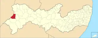 Kaart van Santa Filomena