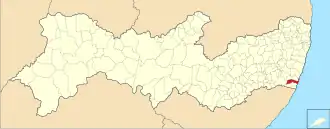 Kaart van Tamandaré