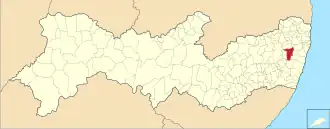 Kaart van Vitória de Santo Antão