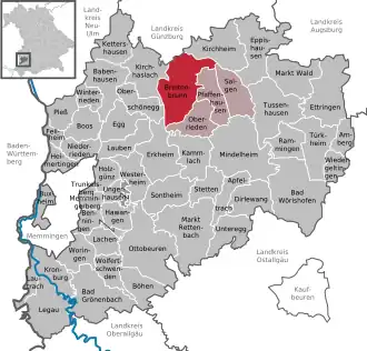 Kaart van Breitenbrunn