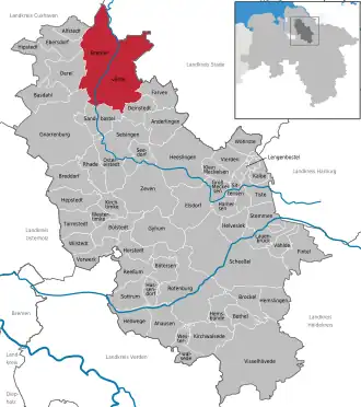 Kaart van Bremervörde