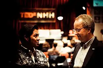 Bremley Lingdoh (links) en Jan Haaland (rechts) in 2011