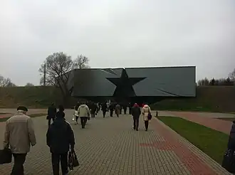 De entree van het fort van Brest