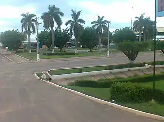 Park bij het busstation in Breu Branco