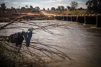 Brug over de Lugenda bij Cassembe