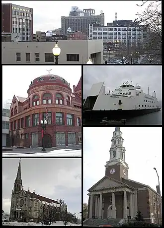 Een collage van Bridgeport