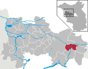 Kaart van Brieselang