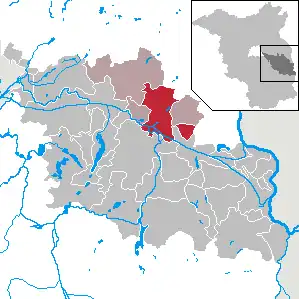 Kaart van Briesen (Mark)