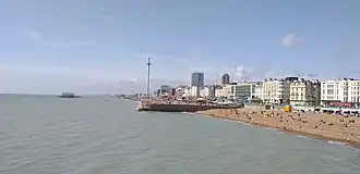 Brighton gezien vanaf de pier