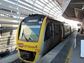 Airtrain op de luchthaven van Brisbane