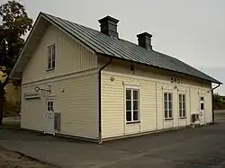 Het station dat tussen 1876 en 1972 in gebruik was.