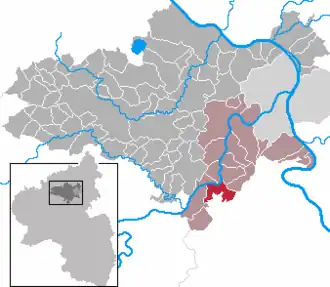 Kaart van Brodenbach