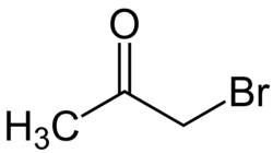 Structuurformule van broomaceton