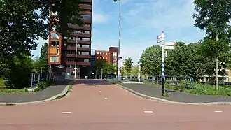 Camera Obscurabrug (mei 2018)Het naamplaatje hangt aan de lantaarnpaal
