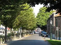 Het zuidoostelijke deel van de Predikherenrei (straat), tussen Coupurebrug en Kazernevest