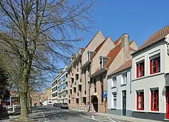 De Zwijnstraat, gezien van uit de Hauwersstraat