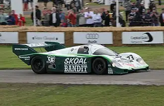 Sarel van der Merwe tijdens de 24 uur van Le Mans in 1984.
