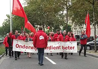 ACOD-delegatie tijdens een Europese manifestatiein september 2010.