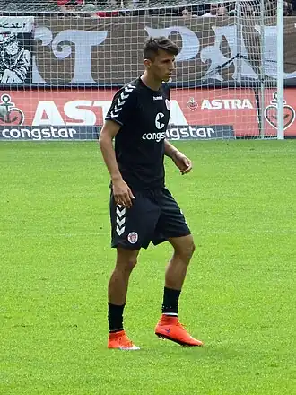 Budimir als speler van St. Pauli in 2015