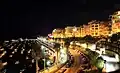 Boulevard van Buġibba bij nacht
