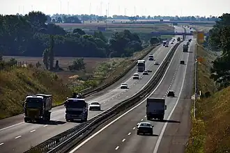 De A36 bij Quedlinburg, hier nog als B6n. (2014)