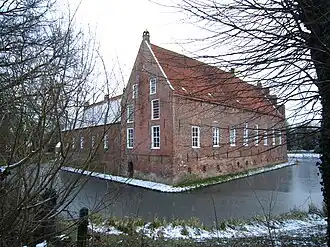 Achterzijde van het kasteel