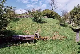 De zuidzijde van de burchtberg