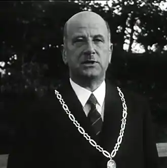 Burgemeester Falkena in 1934