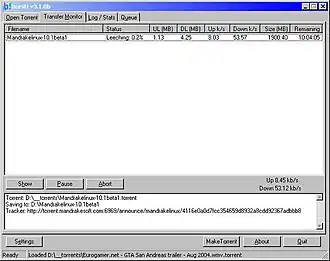 Burst! downloadvenster