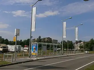 {Bushalte Parklaan in Etten-Leur voor de lijnen van Volans.