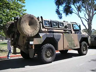 Zijaanzicht prototype Bushmaster