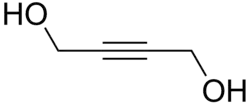 Structuurformule van 1,4-butyndiol