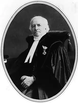 Asser in toga, ca. 1880.