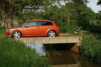 Volvo C30 nieuw model (Orange Flame Metallic)