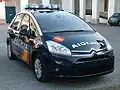 De C4 Picasso als Spaanse politieauto